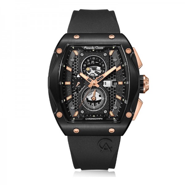 Alexandre Christie AC 6608 Black Rosegold MCRBRBA